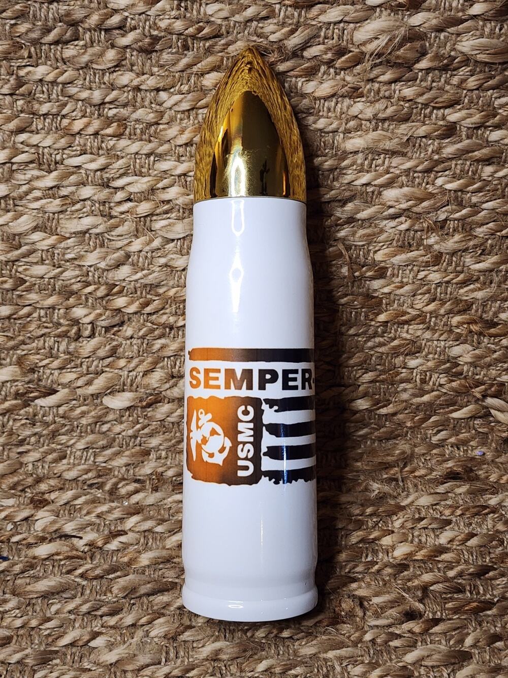 USMC Semper-Fi 17oz Stainless Steel Bullet Tumbler Military USA Marines Gift